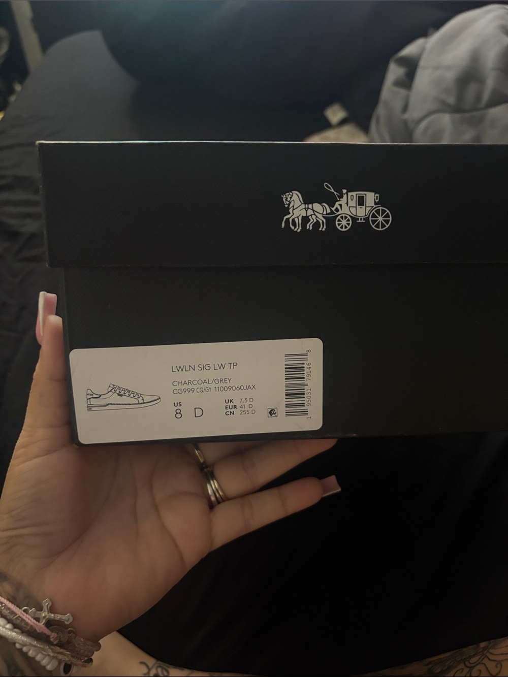 Coach Black Box with White Carriage Emblem